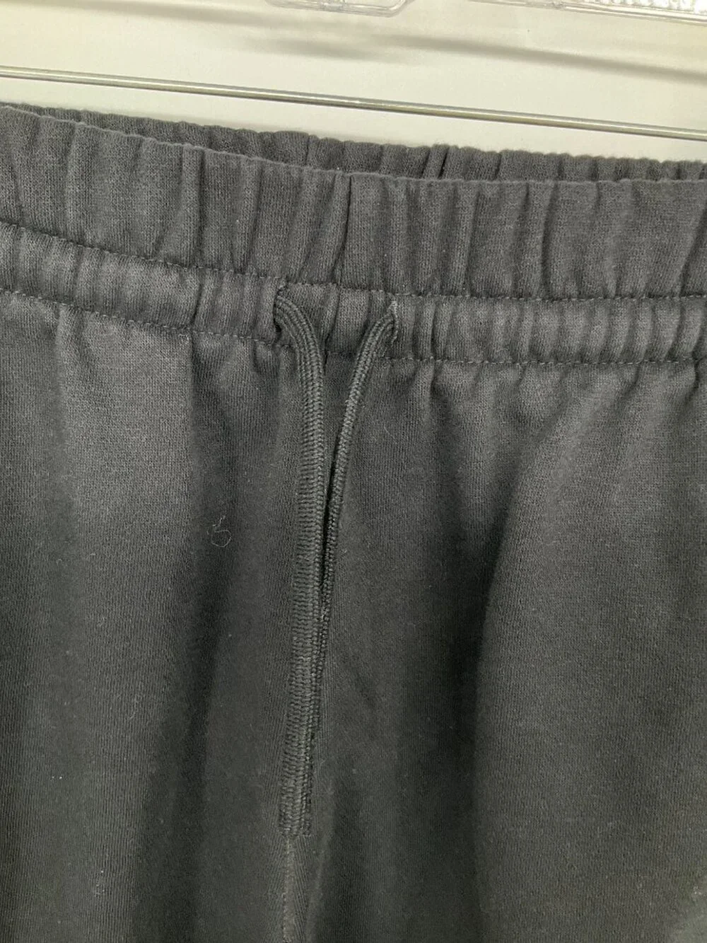 Adidas Essentials 3-Stripes Fleece Loose-Fit Sweatpants, Size Small Black/White - Picture 5 of 8